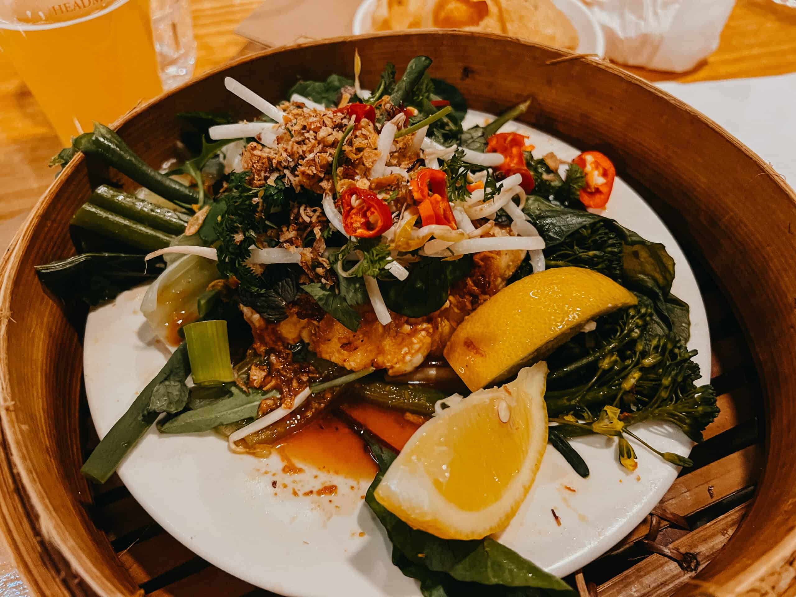 Asian style fish at Sunshine Beach SLSC
