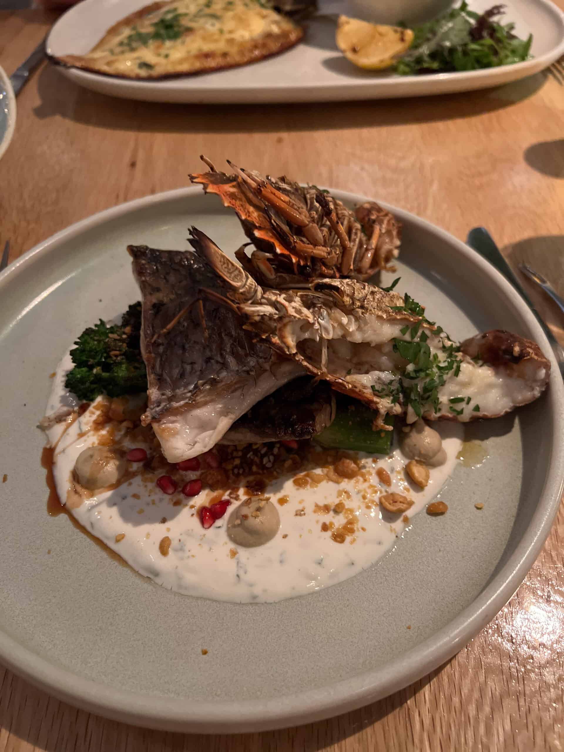 Moreton Bay Bugs at Manly restaurant