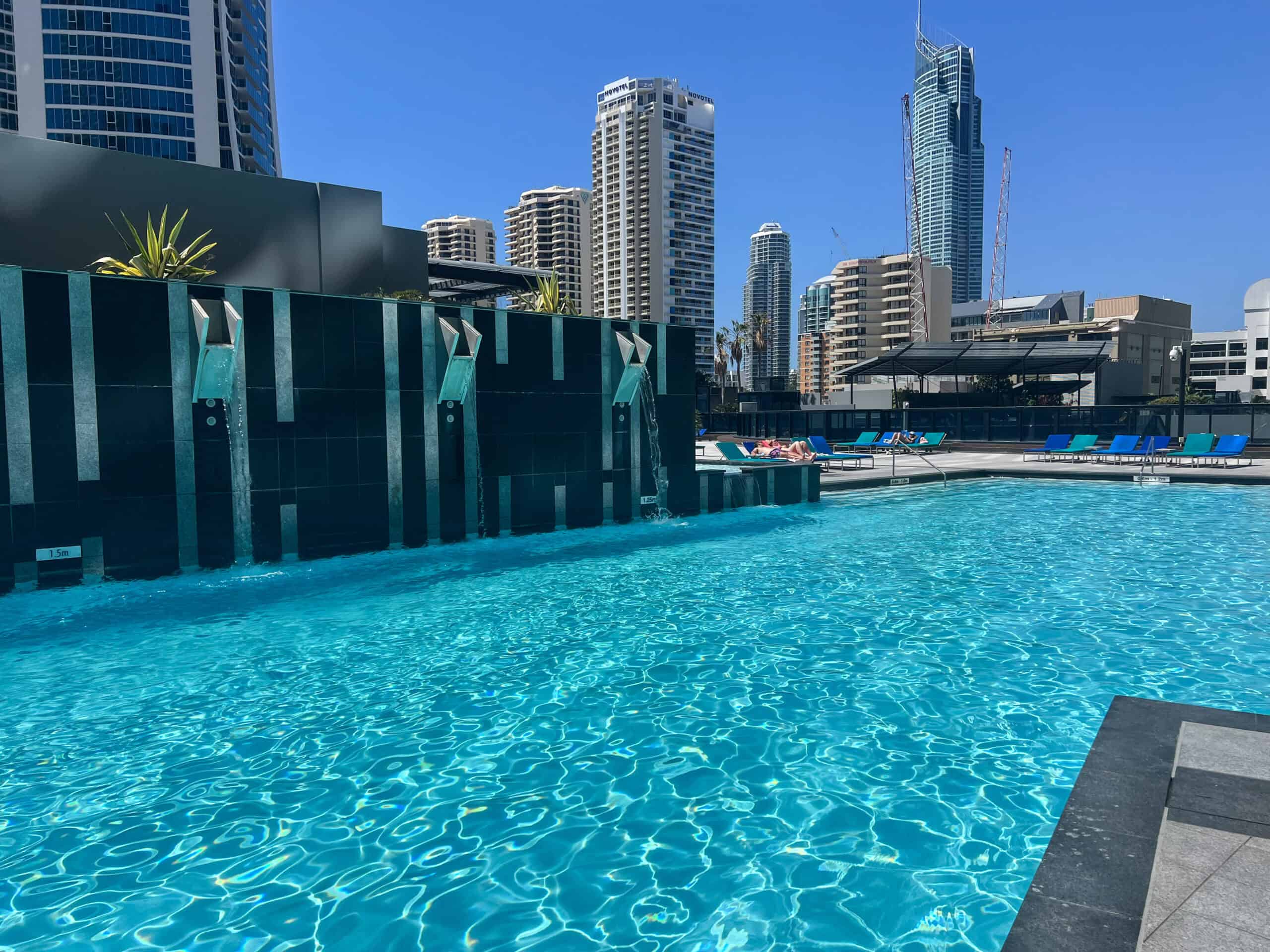 Lagoon-style outdoor pool at Mantra Circle on Cavill, Surfers Paradise.