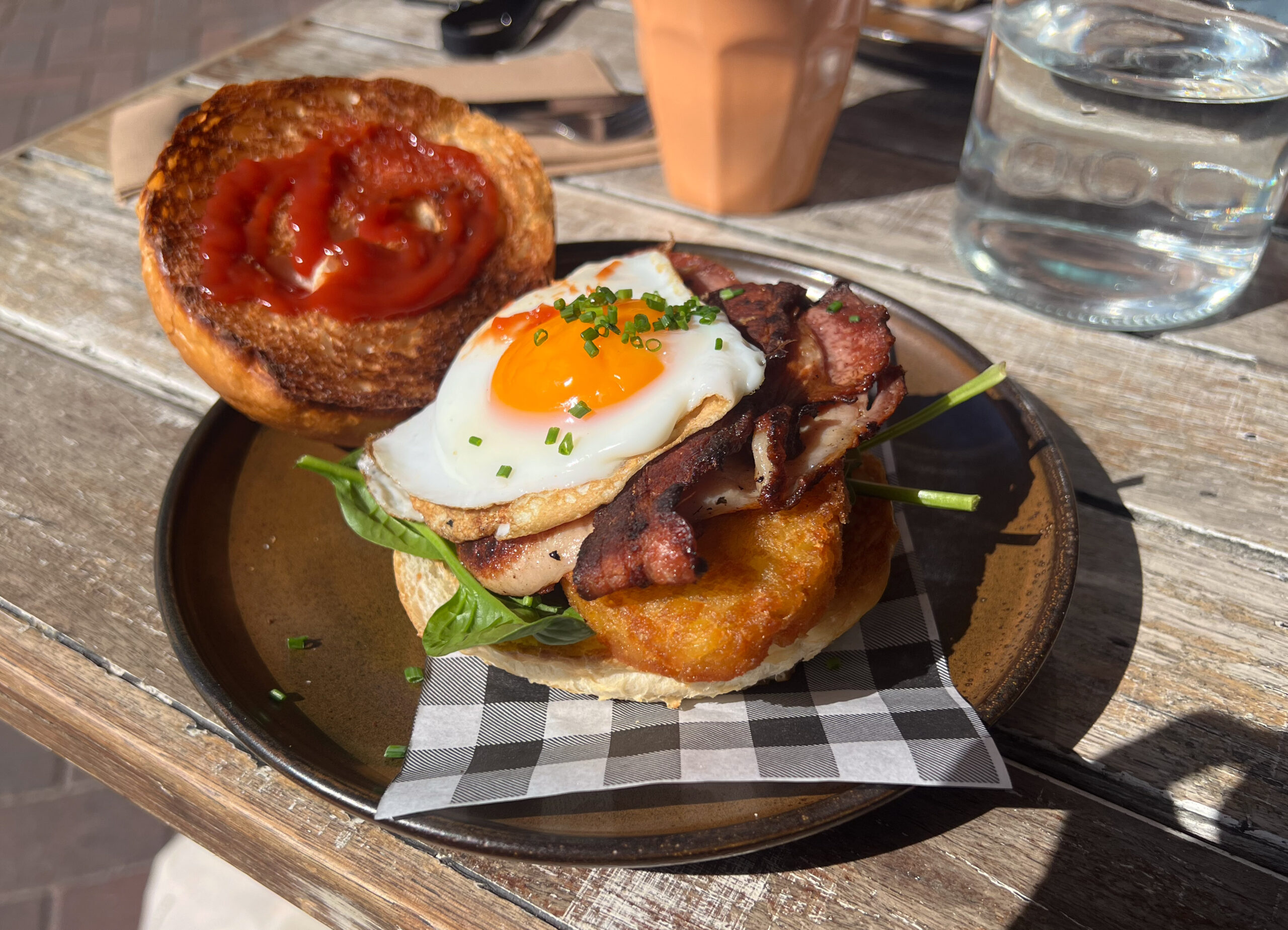 The best bacon and egg sandwich in Manly