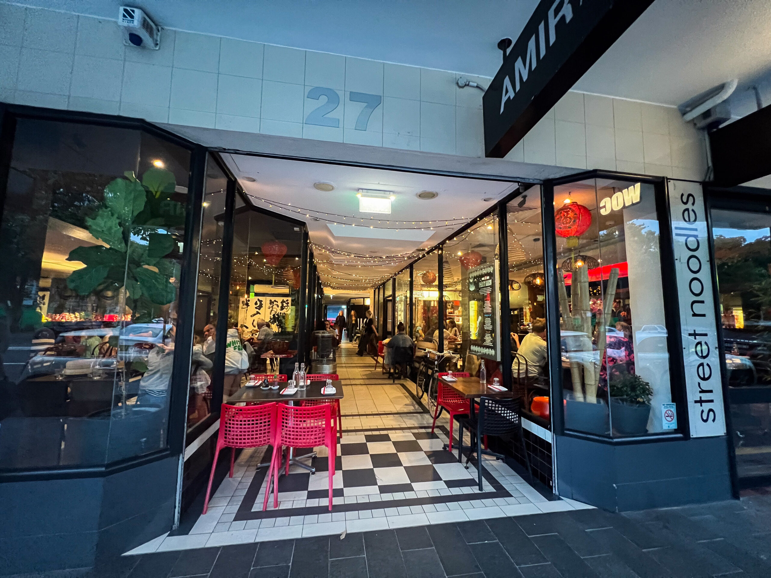 The outside of an Asian restaurant in Manly