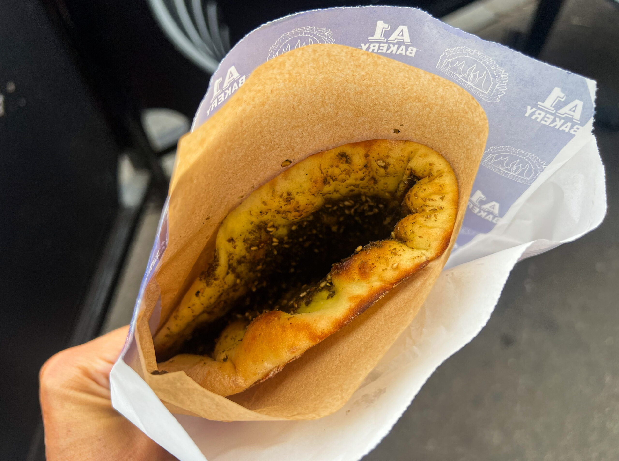 za'atar pizza from a Melbourne bakery