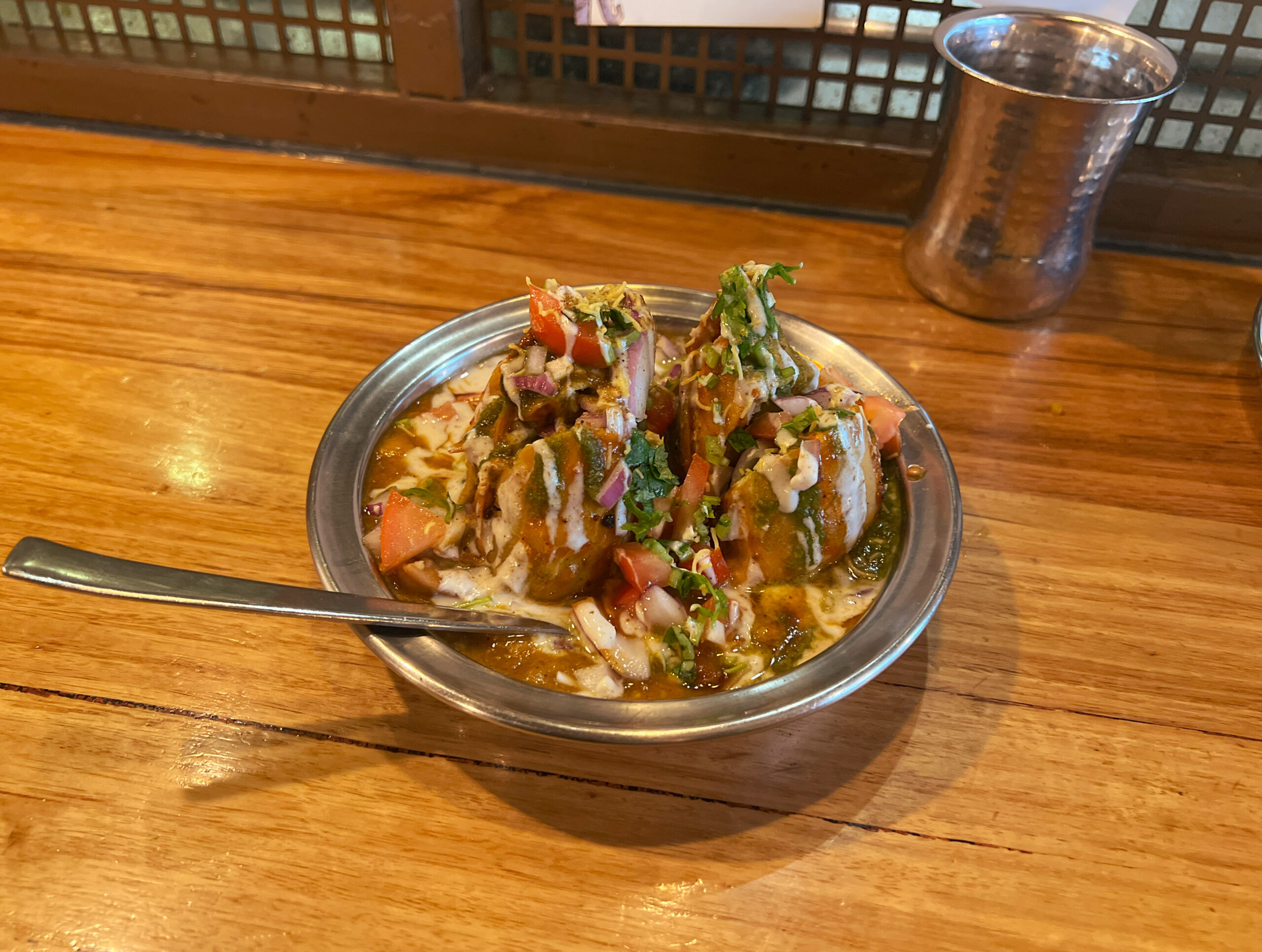 samosa at an Indian restaurant in Melbourne