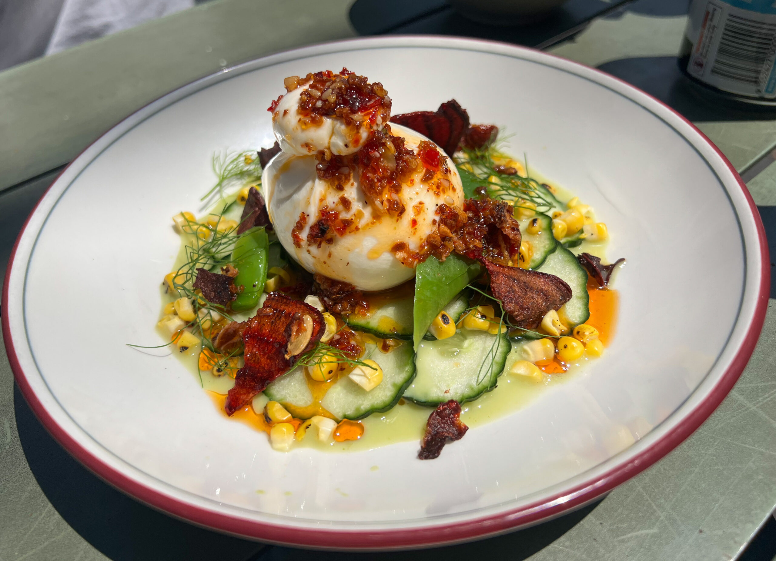 Burrata salad in Melbourne
