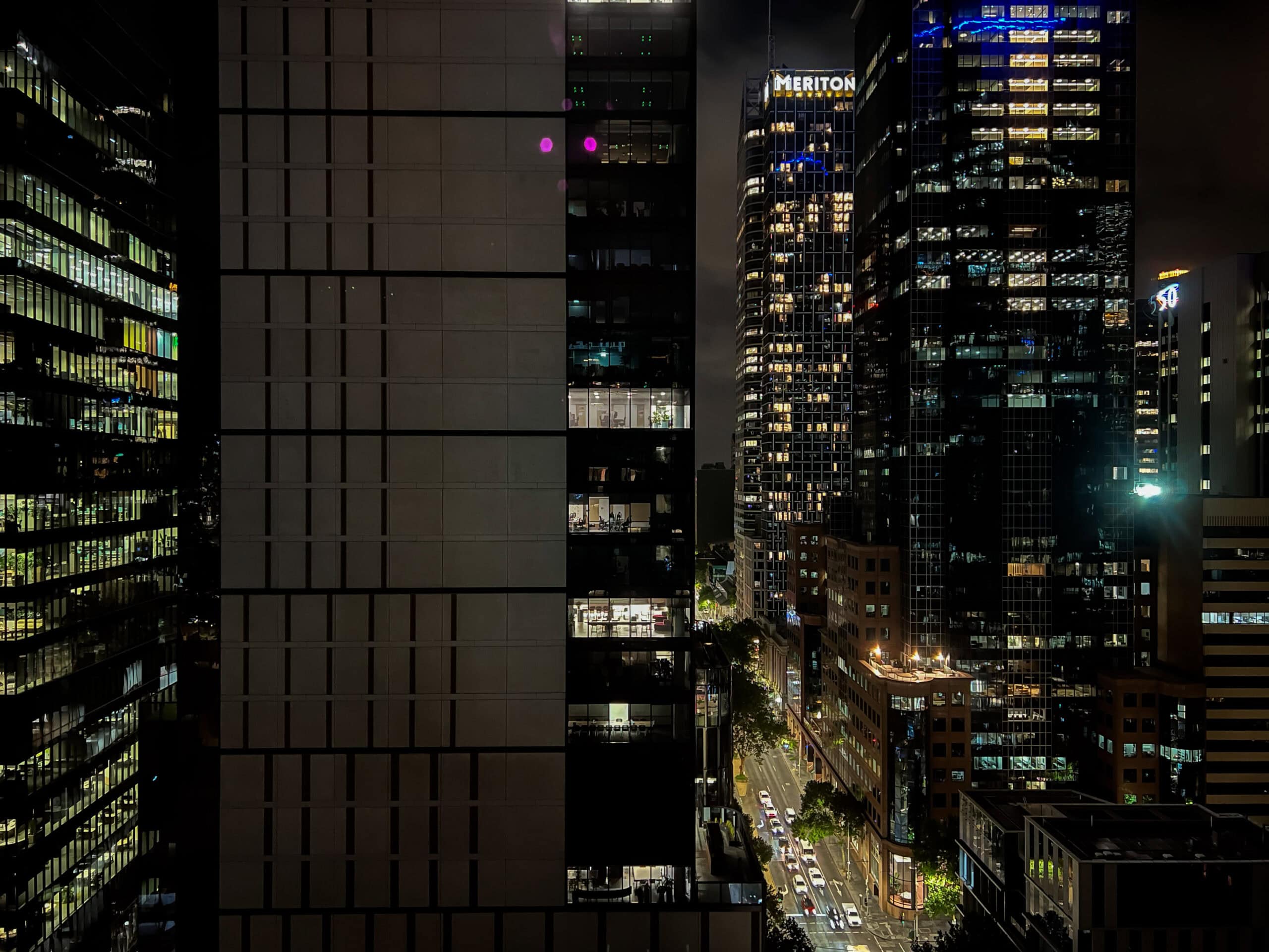 Views of Melbourne from Quincy Hotel Melbourne