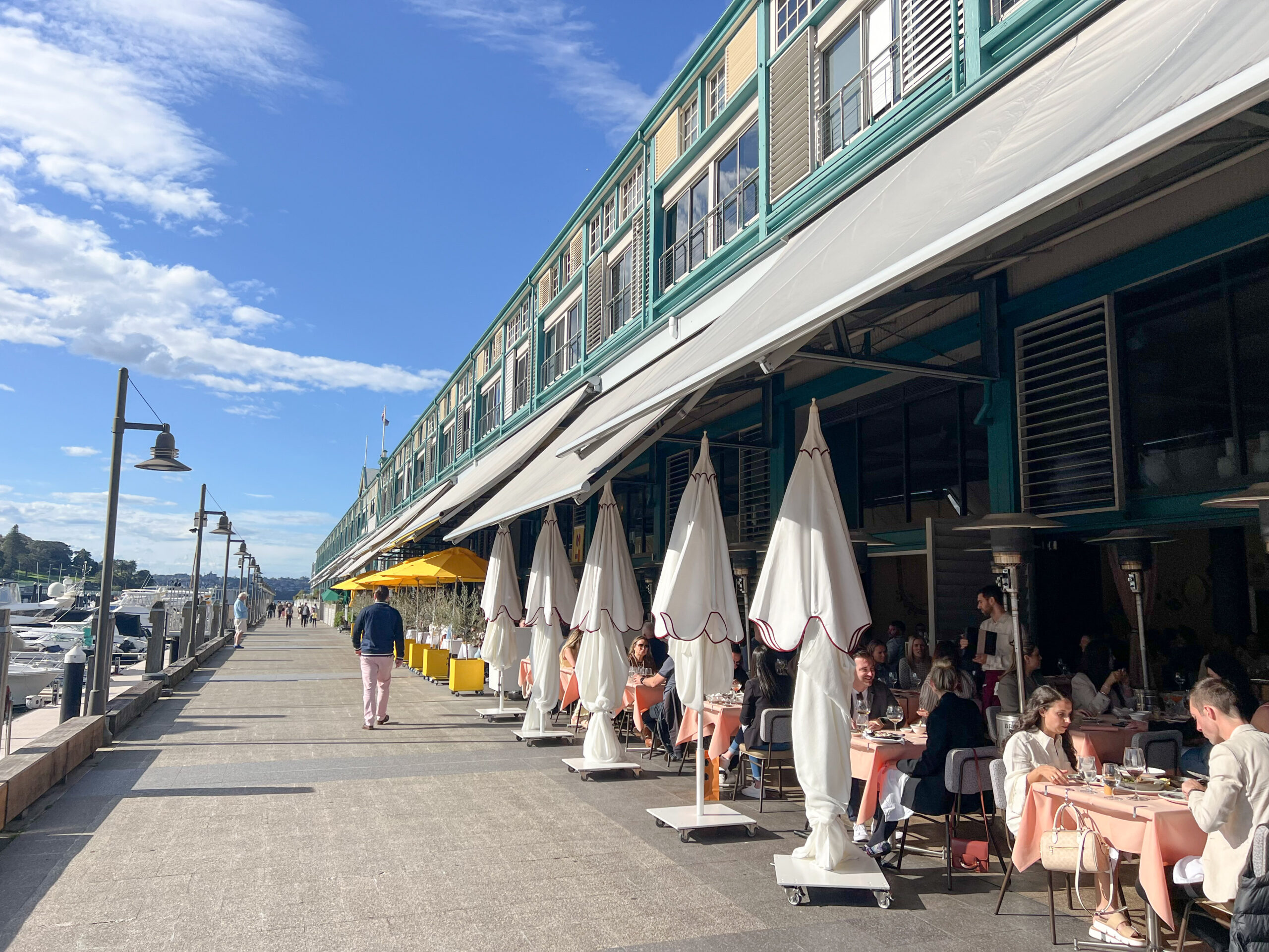 A restaurant on Woolloomooloo Finger Wharf