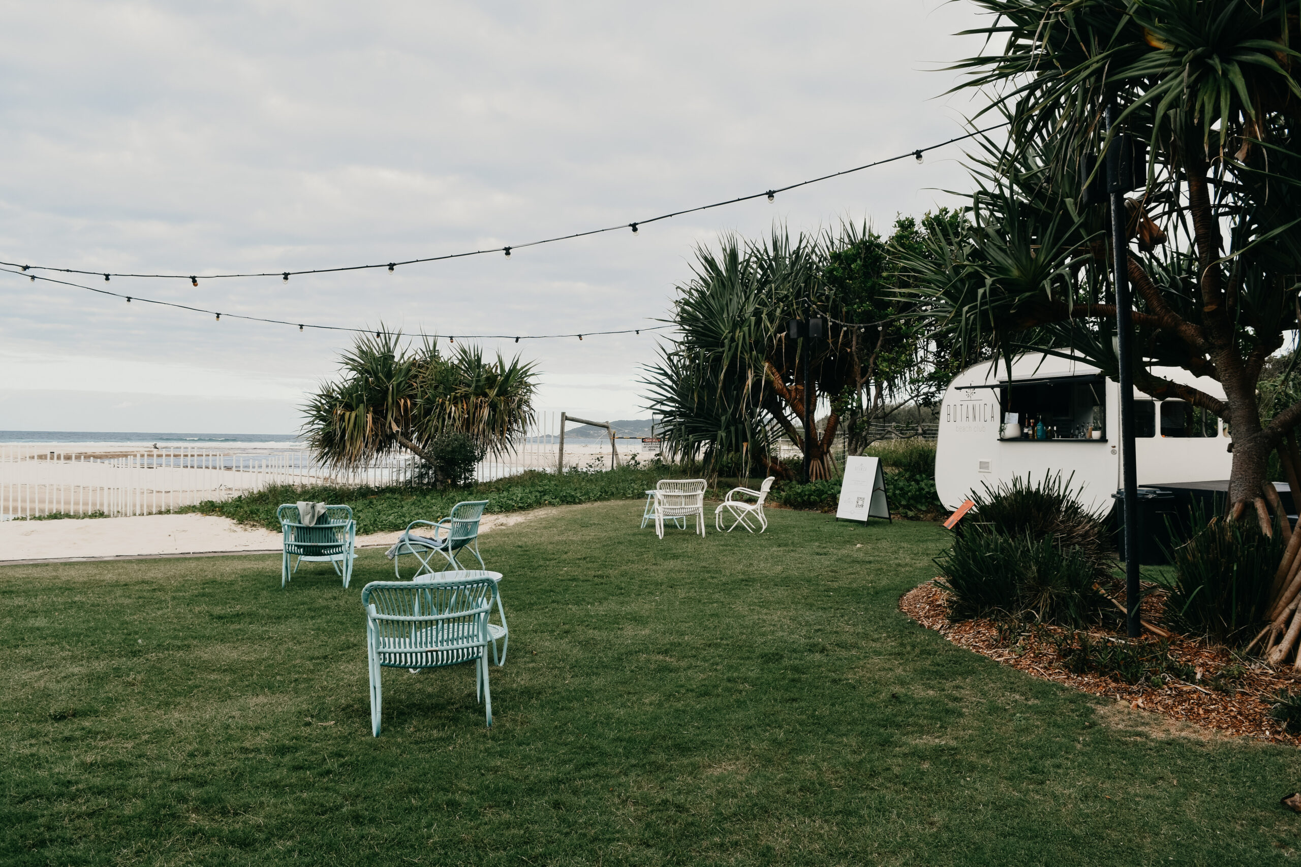 A beachside bar at Elements of Byron