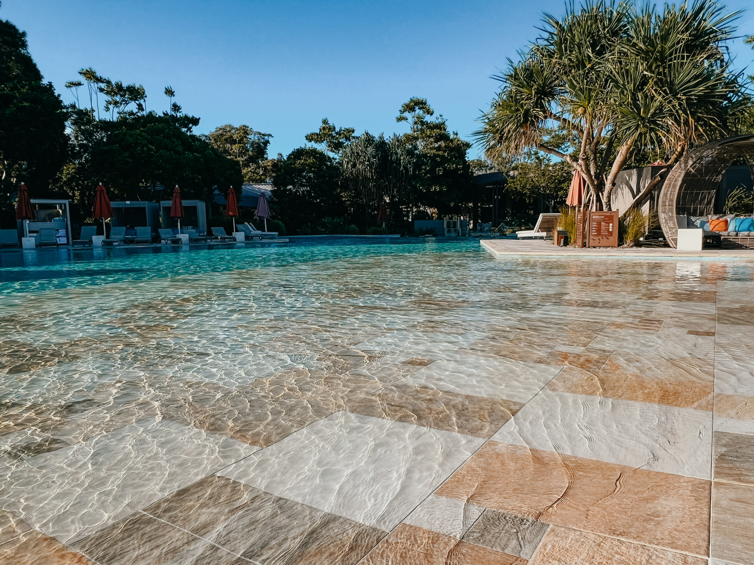 Family-friendly lagoon pool at Elements of Byron
