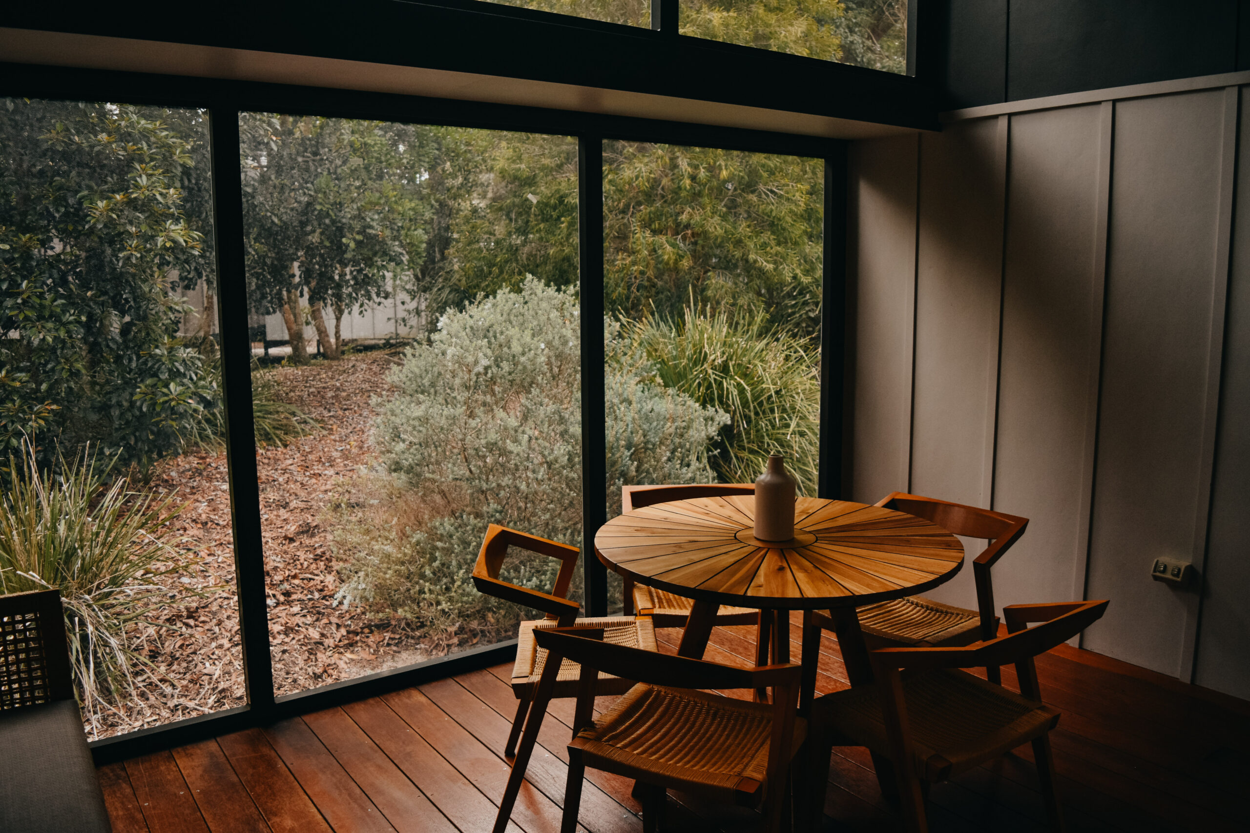 Interior of villa at Elements of Byron with modern coastal design