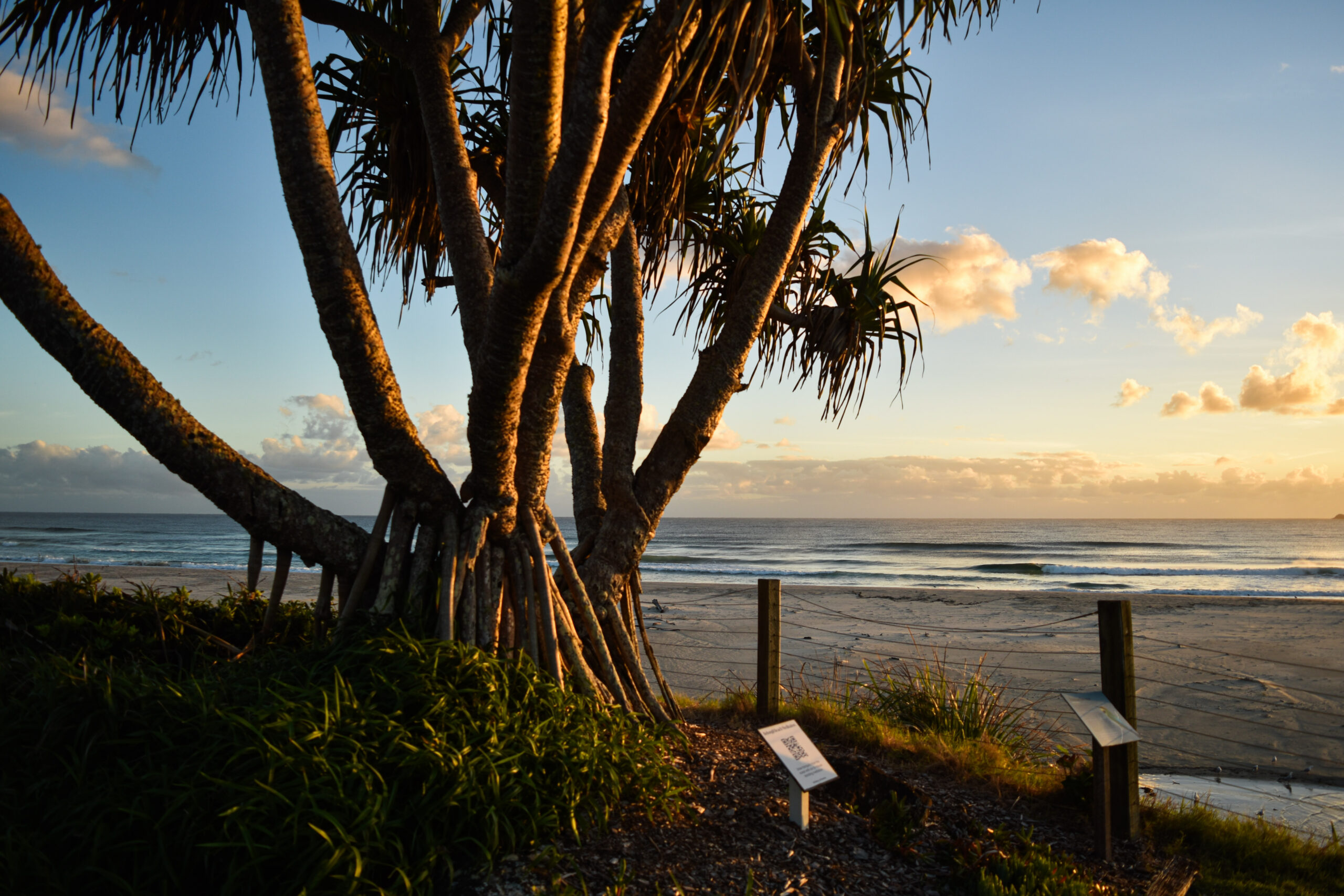 Sunrise over Belongil Beach