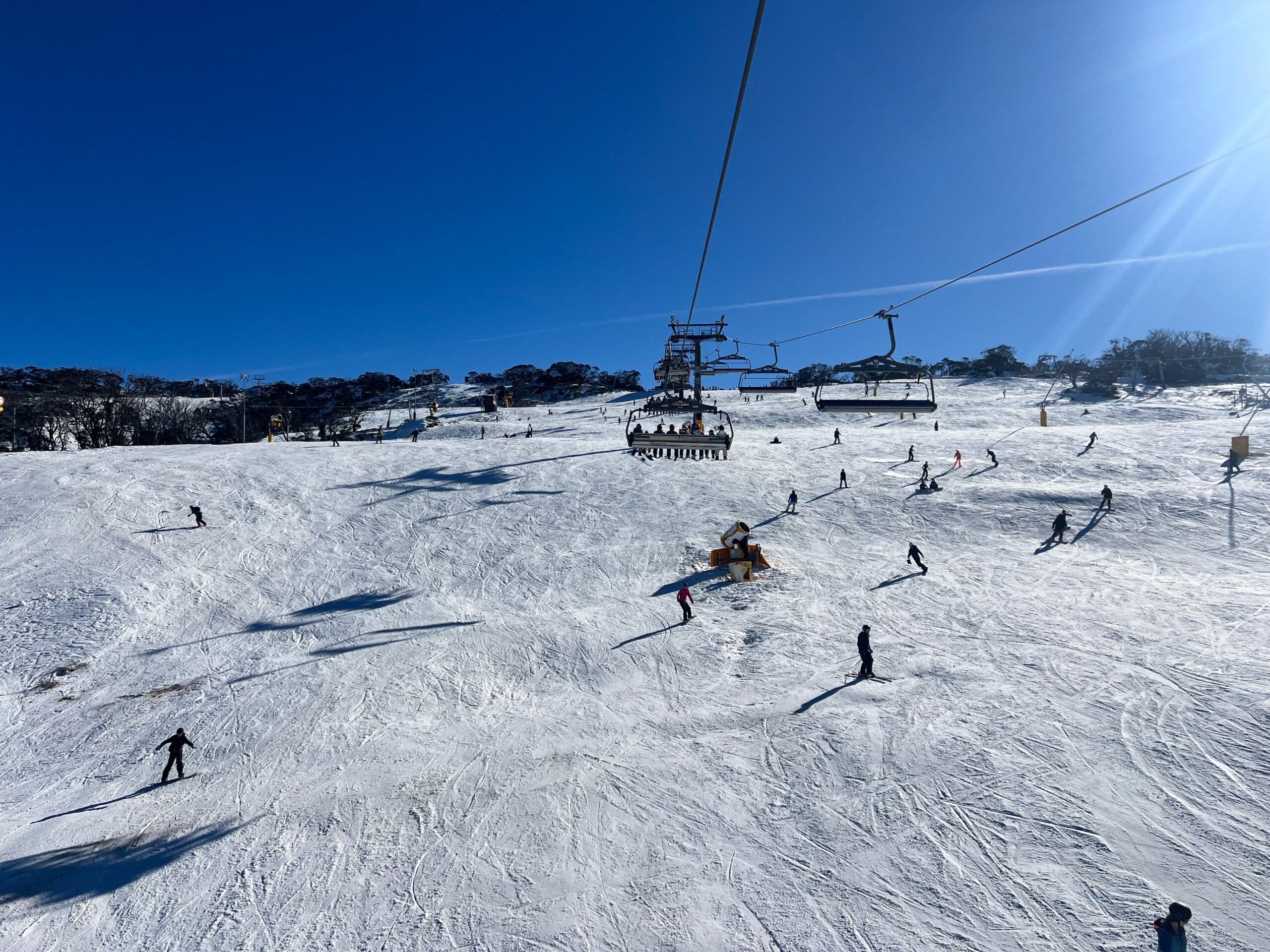 Views from the Village 8 Express chairlift in Perisher