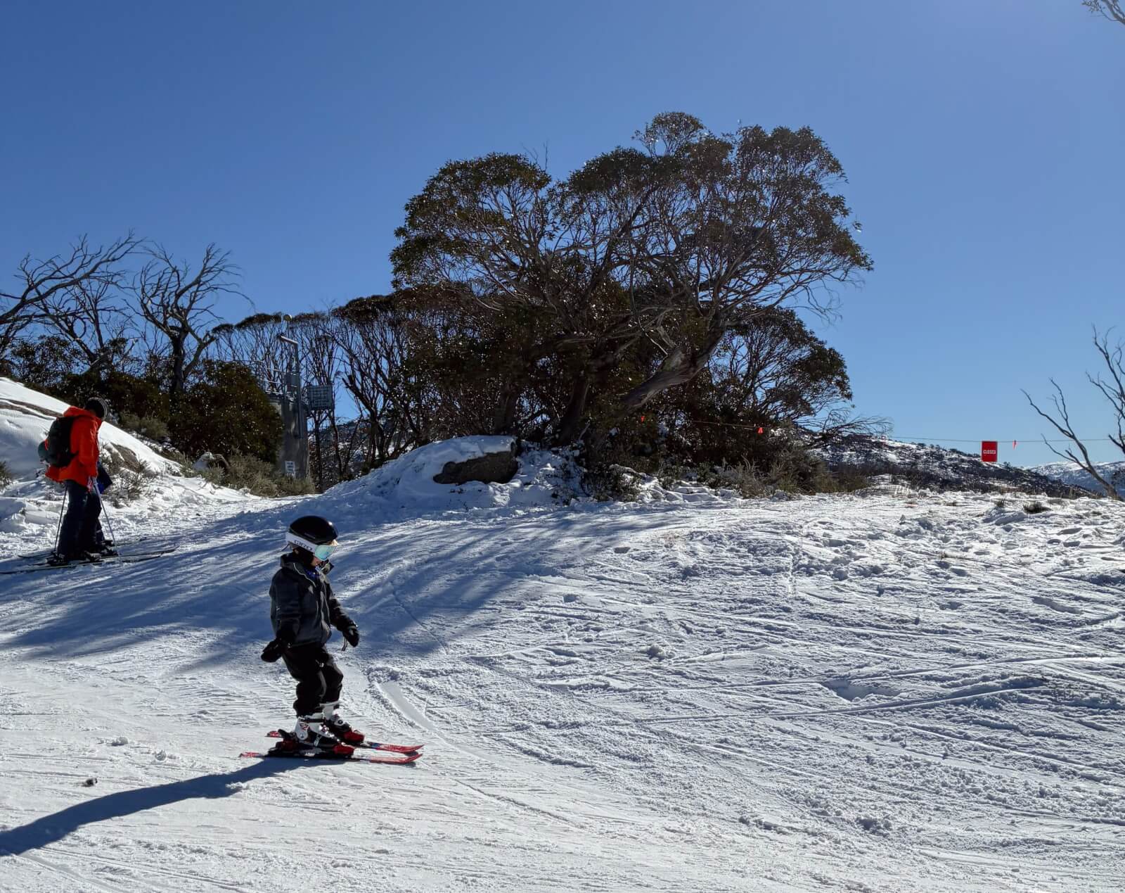 A child skiing in Perisher