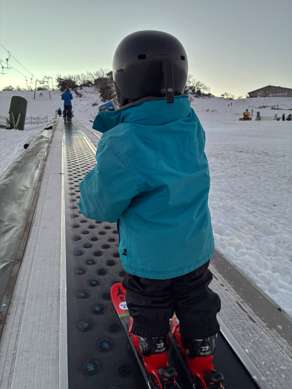 A two year old on the magic carpet