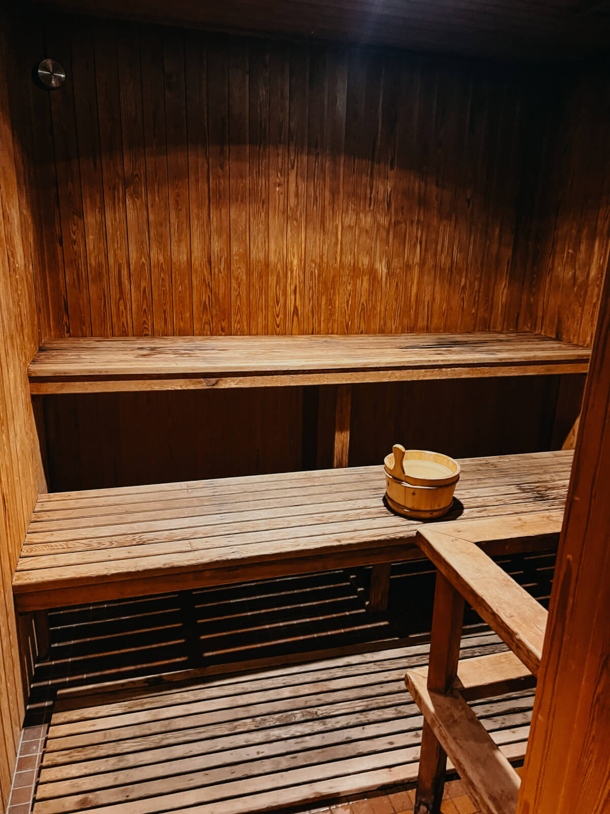 The sauna at Perisher Valley Hotel