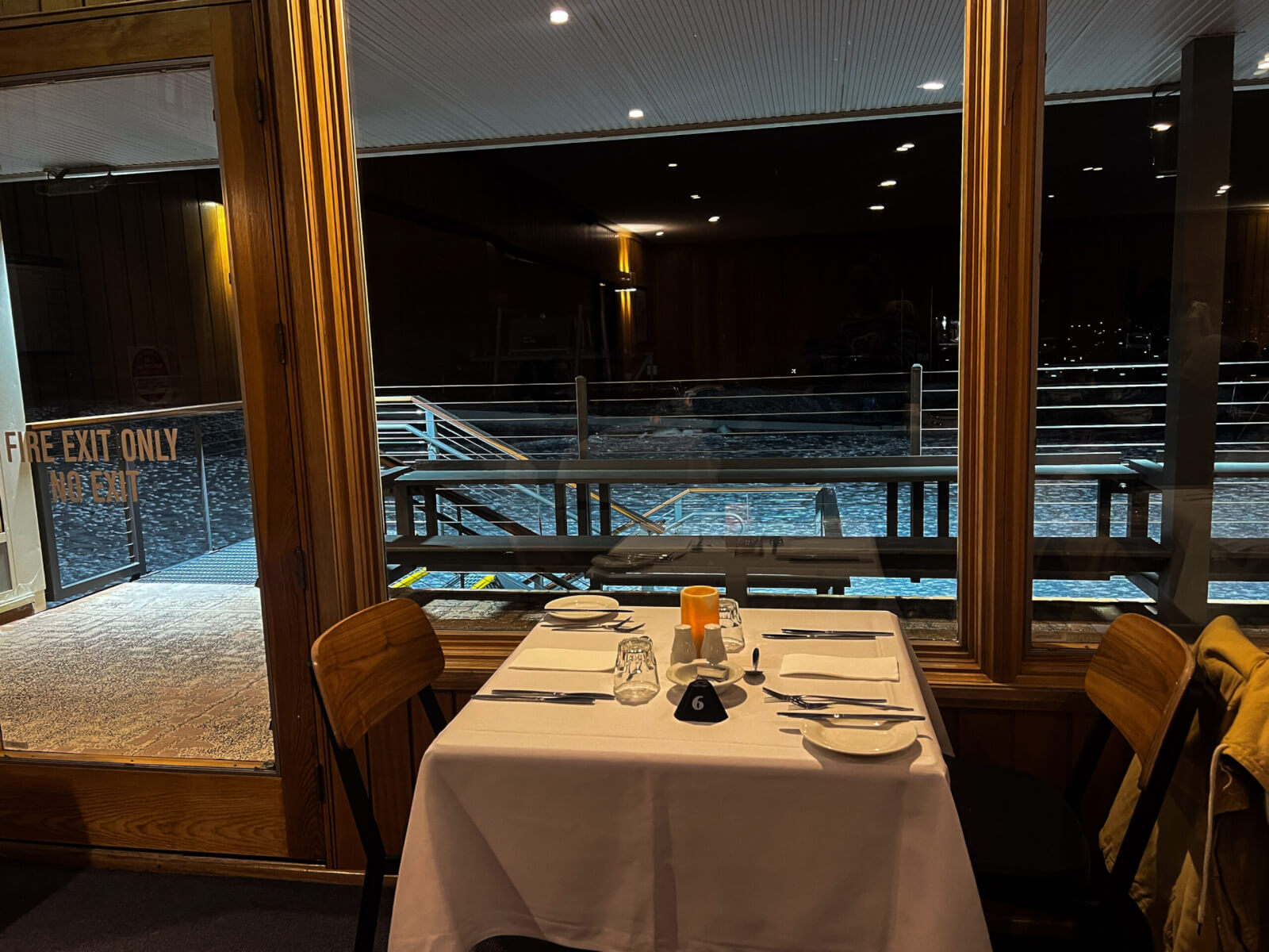 Smiggins Hotel Dining Room overlooking the snow